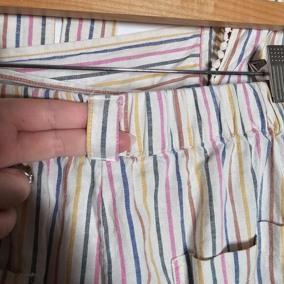 Marine Layer Stella Rainbow Stripe Tank Top & Crop Wide-Leg Pants Set XL - Picture 10 of 16